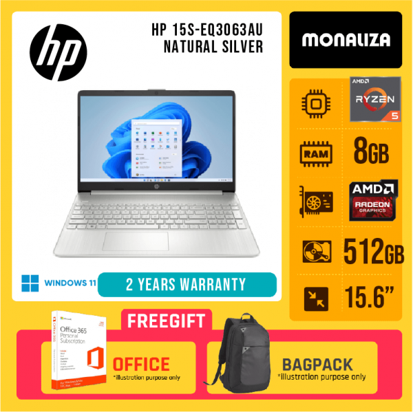 HP 15S-EQ3063AU Natural Silver