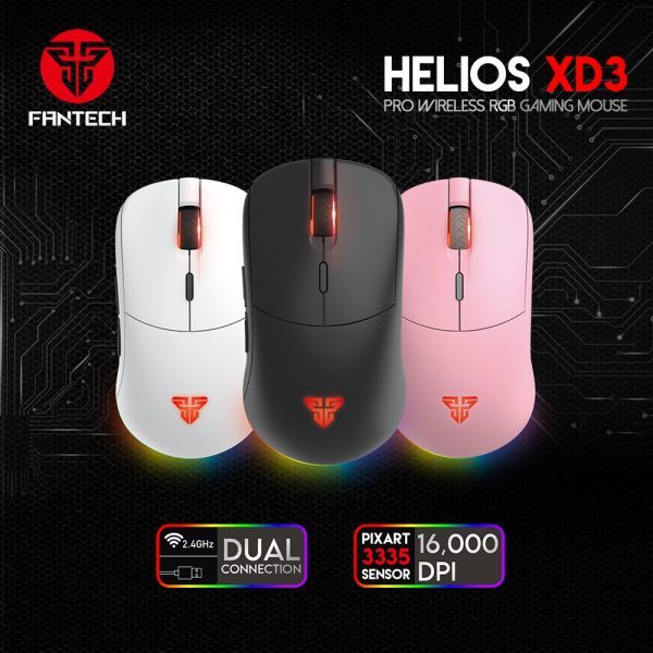 Fantech XD3 Helios Pro Wireless & Wired Gaming Mouse
