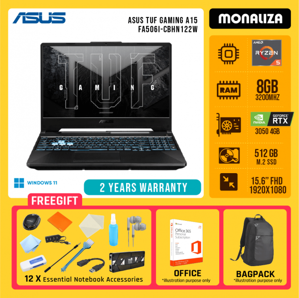 Asus Tuf Gaming A15 FA506I-CBHN122W