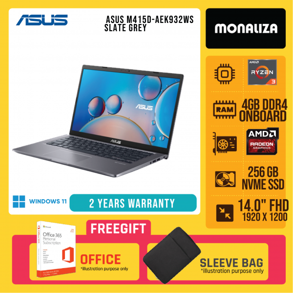 Asus M415D-AEK932WS Slate Grey
