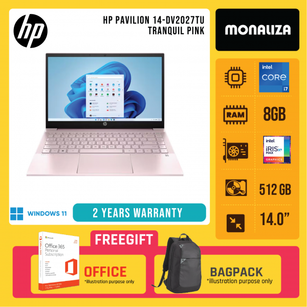 HP Pavilion 14-DV2027TU Tranquil Pink