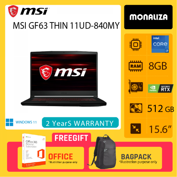 MSI GF63 Thin 11UD-840MY
