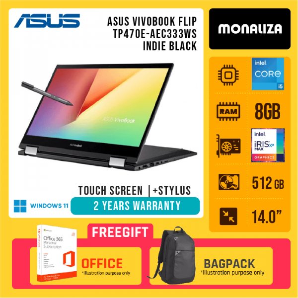 Asus Vivobook Flip TP470E-AEC333WS Indie Black