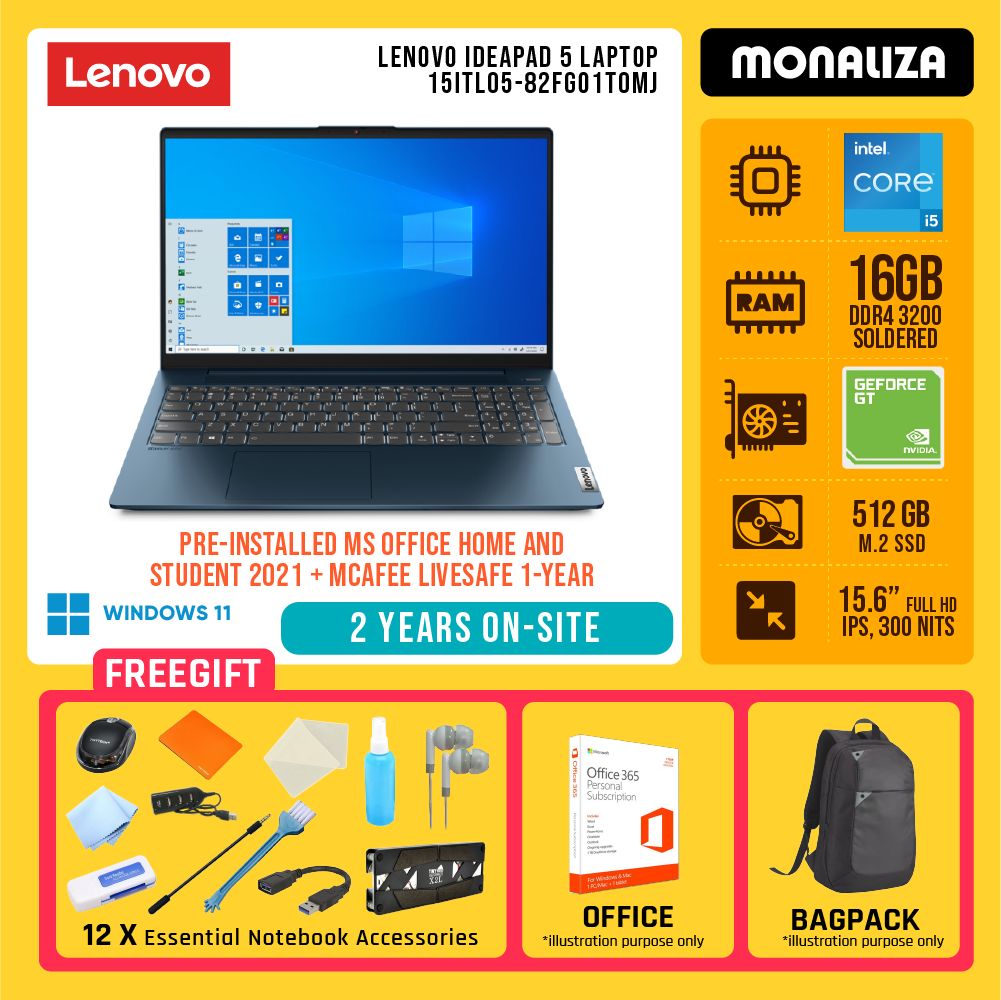 Lenovo Ideapad Laptop 15ITL05-82FG01T0MJ