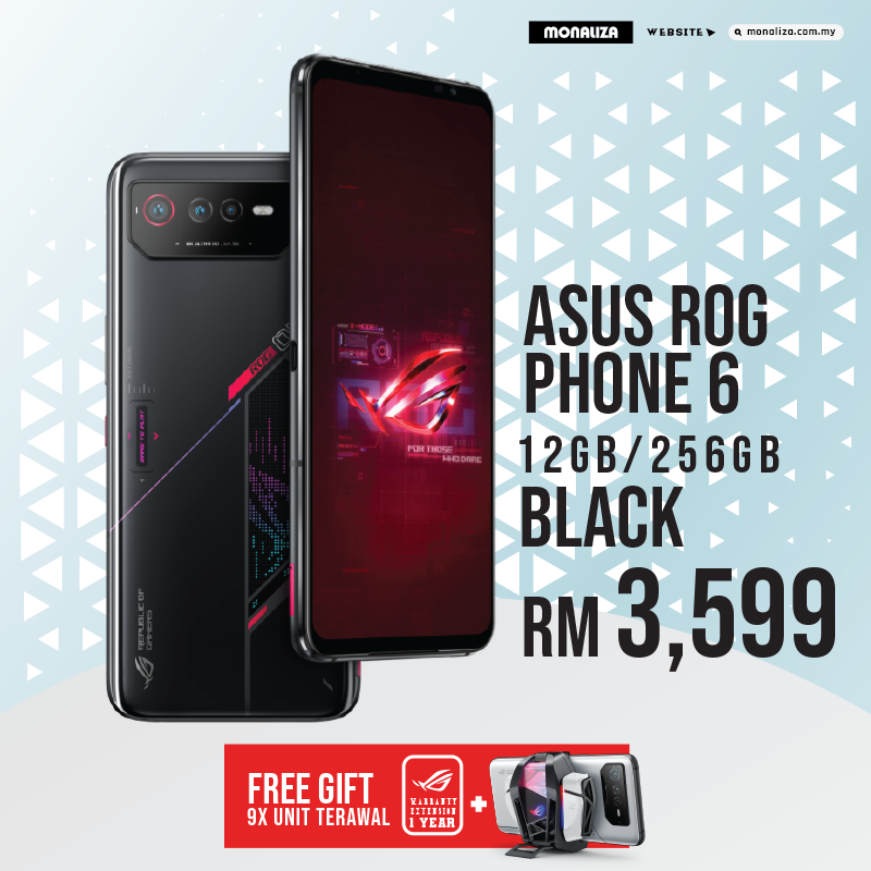 Asus ROG Phone 6 AI2201-1A023WW (12GB/256GB) 5G Black - Monaliza