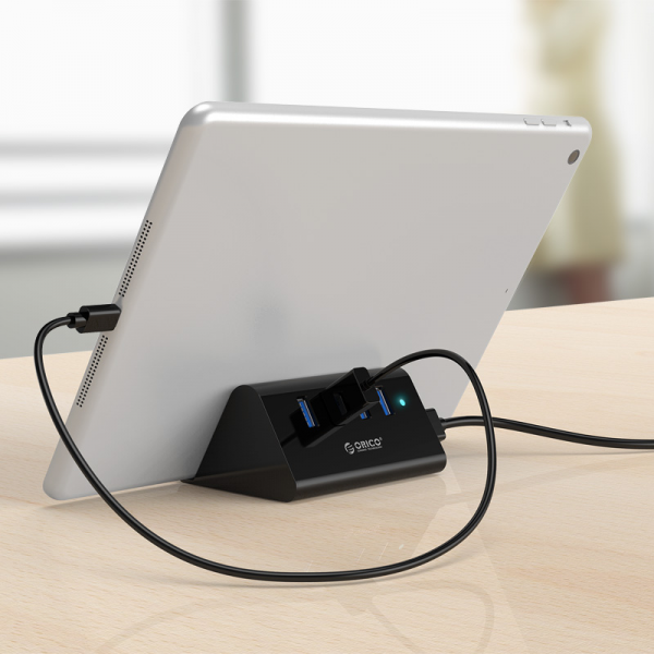 Orico SHC-U3 4 Ports USB3.0 HUB With Phone & Tablet Stand - Image 2