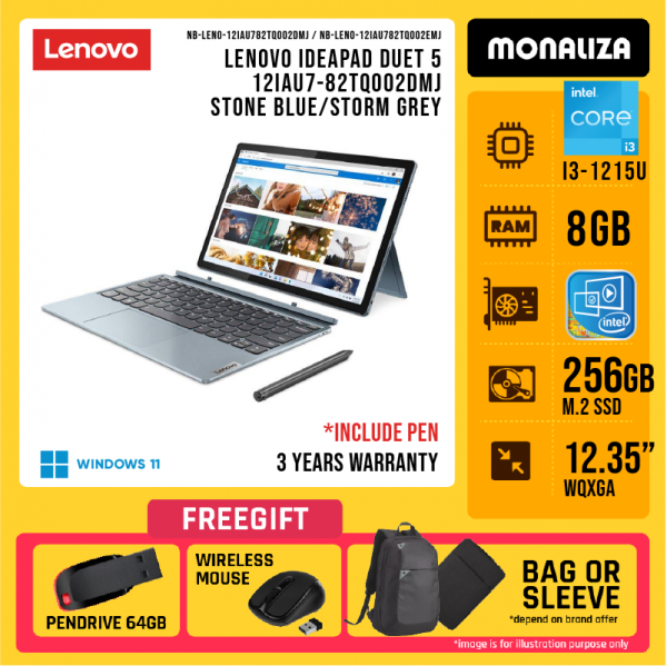 LENOVO IDEAPAD DUET 5 12IAU7-82TQ002DMJ STONE BLUE/82TQ002EMJ STORM GREY