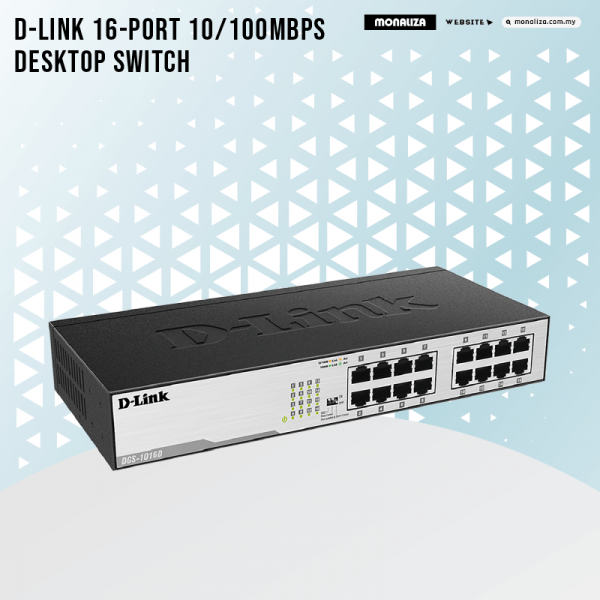 D-Link 16-PORT 10/100Mbps Desktop Switch