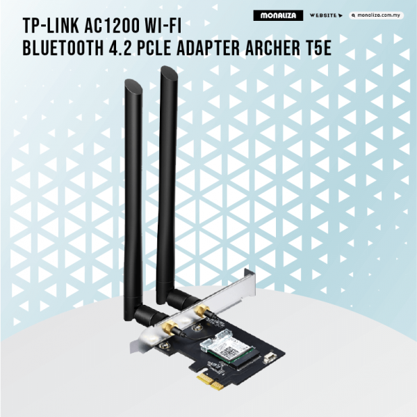 Tp-Link AC1200 WI-FI Bluetooth 4.2 PCle Adapter Archer T5E