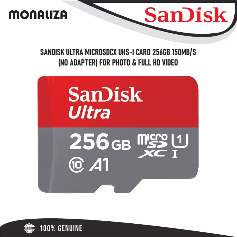Sandisk Ultra Micro SDCX UHS-I Card 256GB 150MB/S (No Adapter