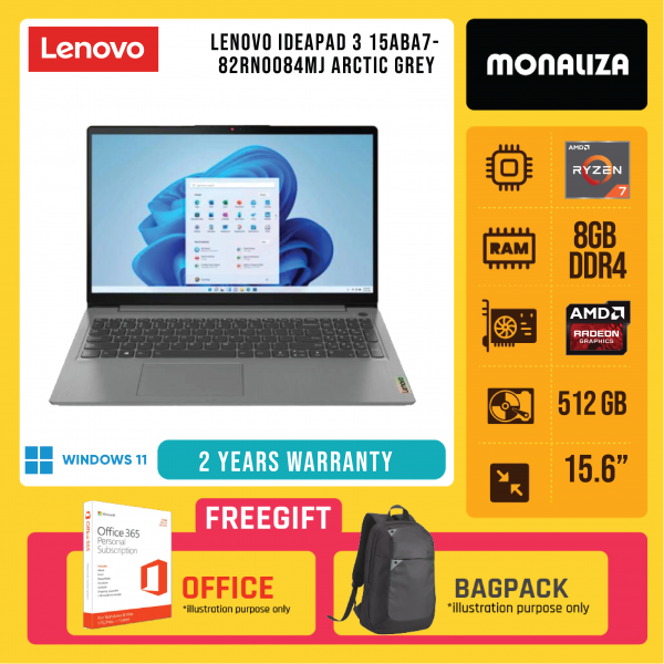 Lenovo Ideapad 3 15ABA7-82RN0084MJ Arctic Grey