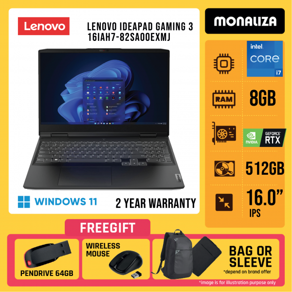Lenovo Ideapad Gaming 3 16IAH7-82SA00EXMJ