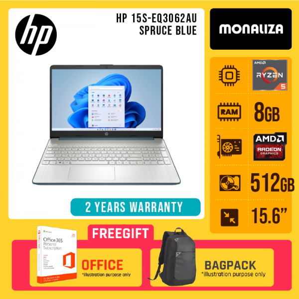 HP 15S-EQ3062AU Spruce Blue
