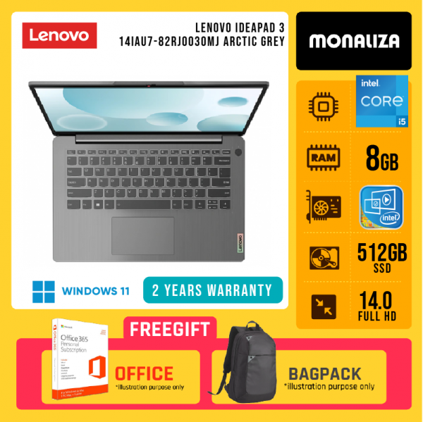 LENOVO IDEAPAD 3 14IAU7-82RJ002YMJ ABYSS BLUE/82RJ0030MJ ARCTIC GREY/-82RJ0031MJ MISTY BLUE