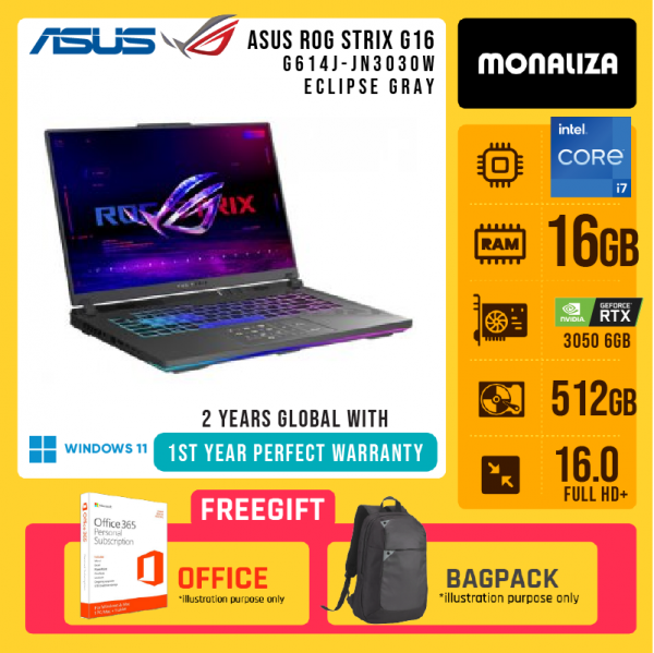 Asus ROG Strix G16 Gaming Laptop (G614J-JN3030W)