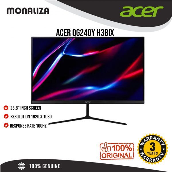 Acer QG240Y H3BIX 23.8''100Hz Nitro QGO Gaming Monitor