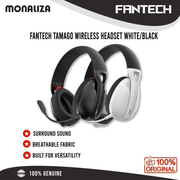 Fantech Tamago Wireless Headset - Black/White