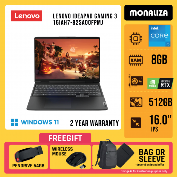LENOVO IDEAPAD GAMING 3 16IAH7-82SA00FPMJ
