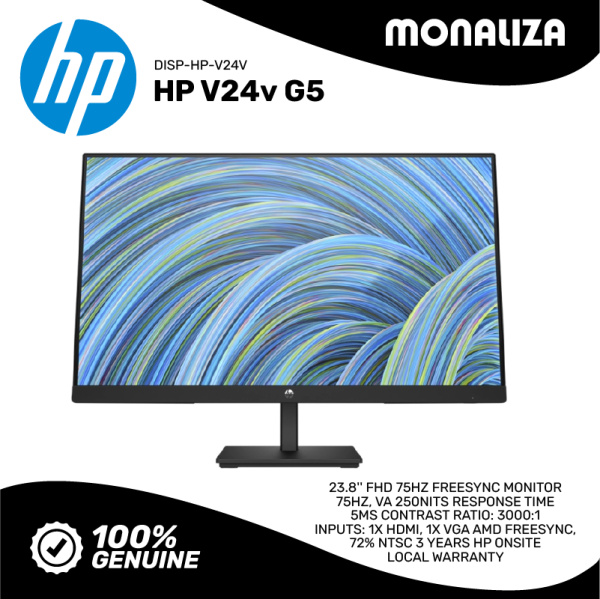 HP V24v G5 23.8'' FHD 75Hz FreeSync Monitor
