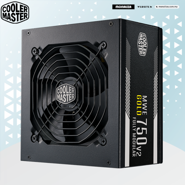 Cooler Master Power Supply MWE Gold 750 Watt V2 Full Modular 80 Plus Gold