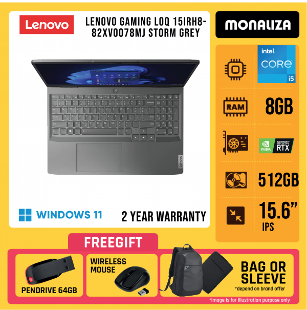 LENOVO GAMING LOQ 15IRH8-82XV0078MJ STORM GREY