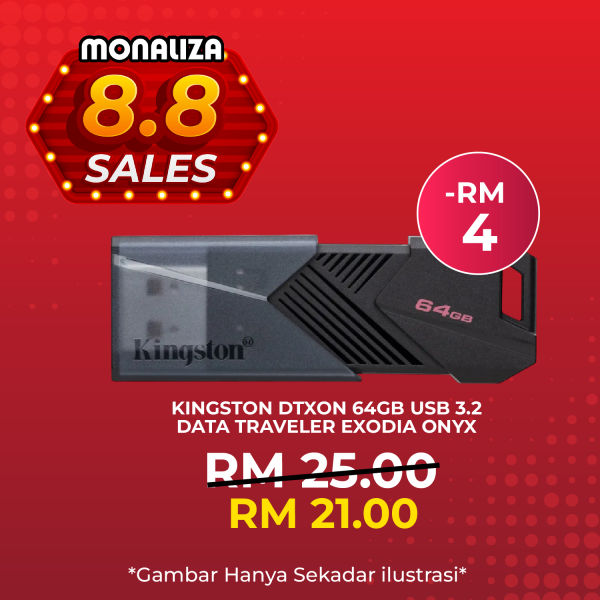 Kingston DTXON Pendrive USB 3.2 Data Traveler ONYX - 256GB/128GB/64GB