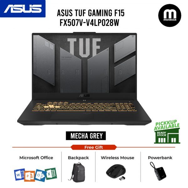 Asus TUF F15 2023 Gaming Laptop (FX507V-V4LP028W) - INTEL CORE I7-13700H / NVIDIA GEFORCE RTX4060