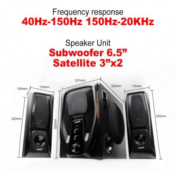 Salpido Multimedia Speaker System G6 Core 2.1 CH - Image 5