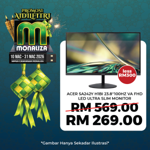 Acer SA242Y H1bi 23.8″ 100Hz VA FHD LED Ultra Slim Monitor