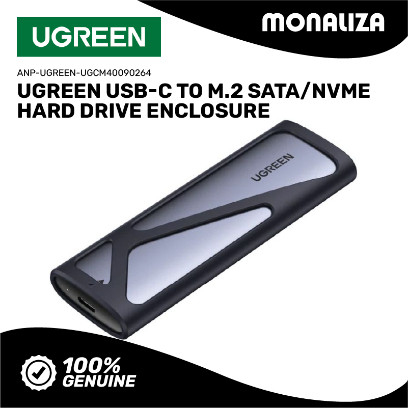 Ugreen USB-C to Sata/NVME Hard Drive Enclosure – Monaliza