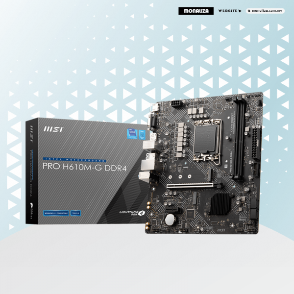MSI PRO H610M-G DDR4 Intel LGA 1700 Motherboard
