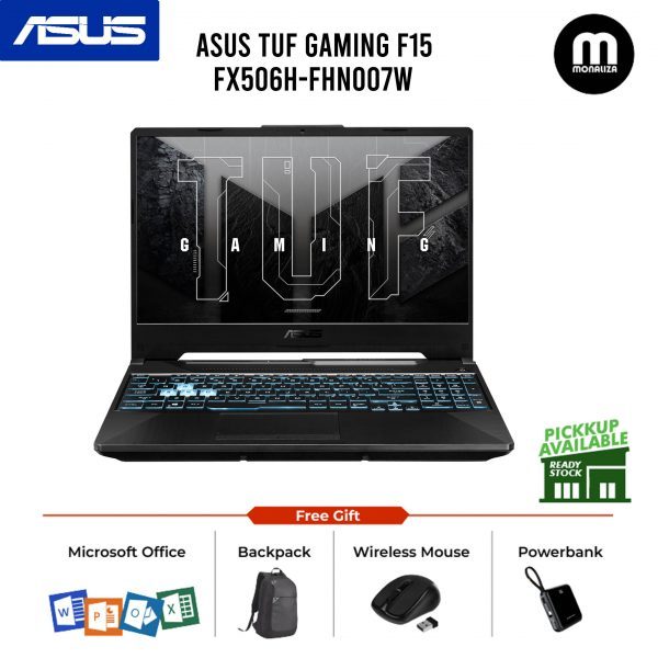 Asus TUF Gaming F15 FX506H-FHN007W 15.6'' FHD 144Hz Gaming Laptop ( I5-11400H, 8GB, 512GB SSD, RTX2050 4GB, W11 )