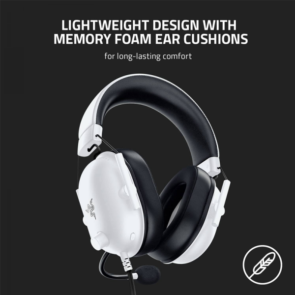 Razer Blackshark V2 X White Edition Wired Esports Headset - Image 6