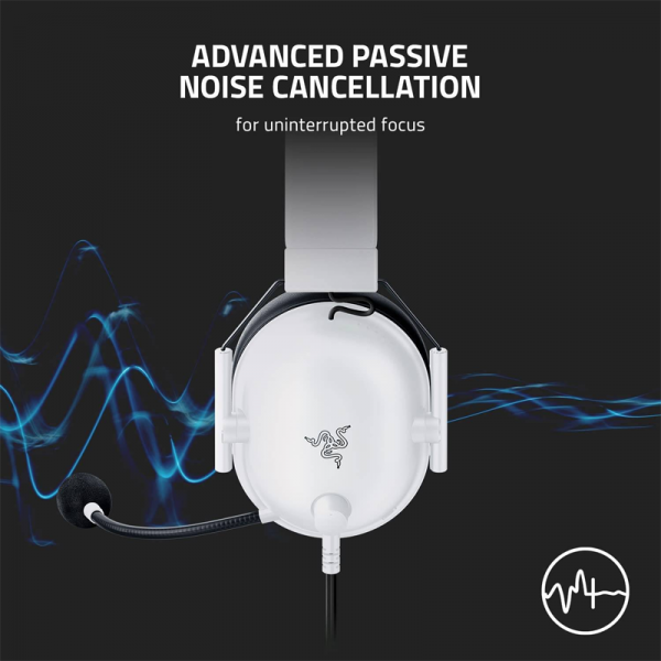 Razer Blackshark V2 X White Edition Wired Esports Headset - Image 7