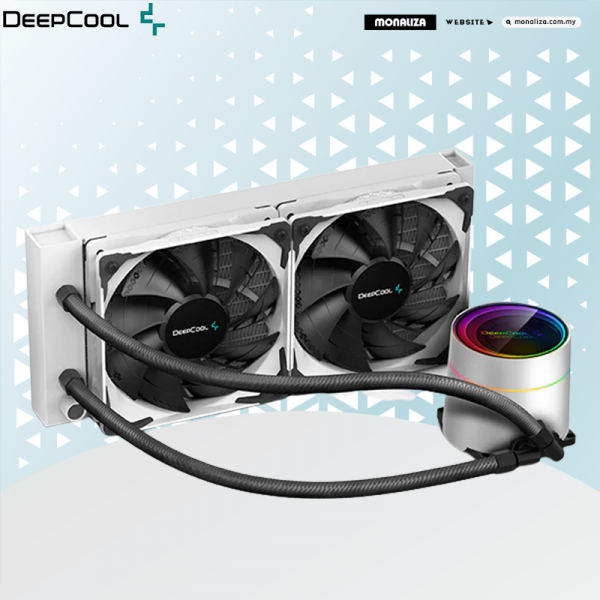 Deepcool Castle 240EX White ARGB AIO Liqiud Cooler