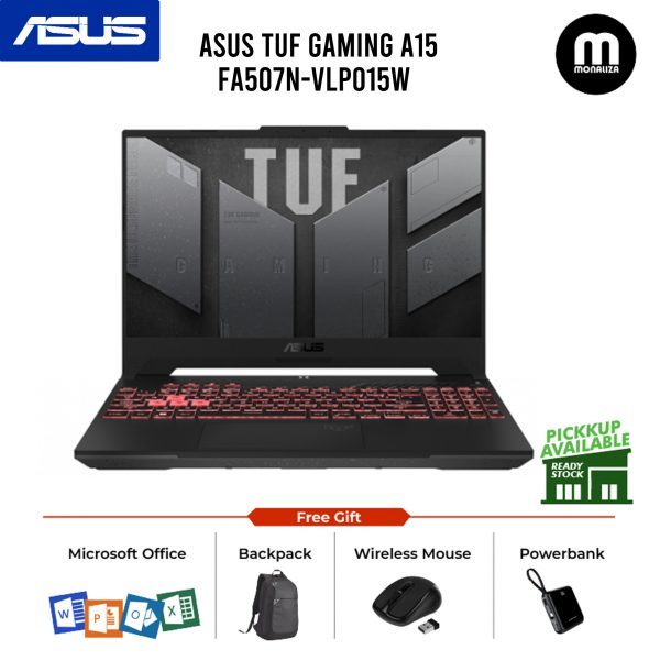 Asus TUF A15 FA507N-VLP015W 15.6" FHD 144Hz Gaming Laptop ( Ryzen 7 7735HS, 16GB, 512GB SSD, RTX4060 8GB, W11 )