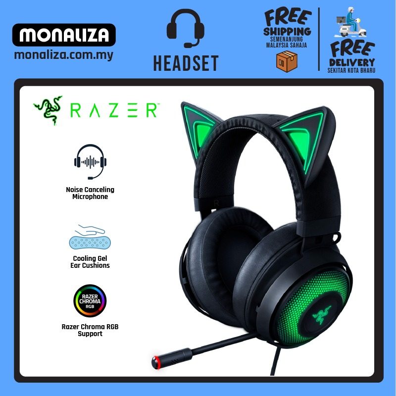 Razer Kraken Kitty Edition Wired Gaming Headset with Chroma RGB