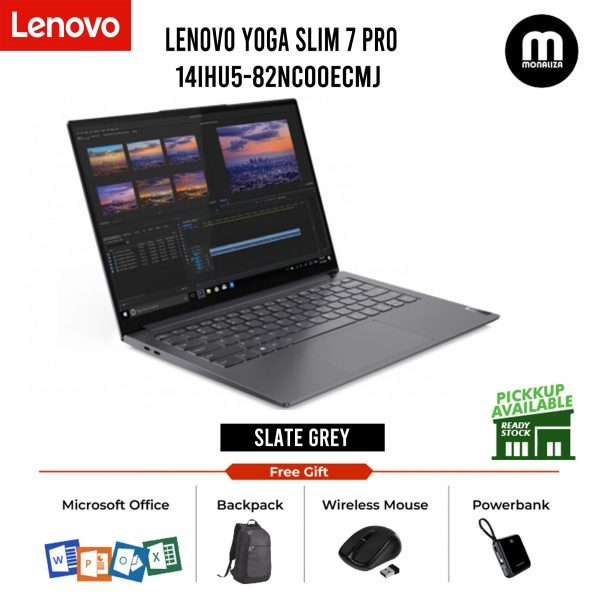 Lenovo Yoga Slim 7 PRO 14IHU5-82NC00ECMJ Slate Grey ( I5-11320H, 8GB, 512GB SSD, Intel, W11, HS )