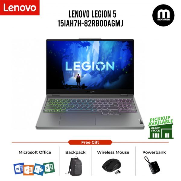 Lenovo Legion 5 15IAH7H-82RB00AGMJ 15.6'' WQHD 165Hz Gaming Laptop Grey ( I5-12500H, 16GB, 512GB SSD, RTX 3060 6GB, W11 )