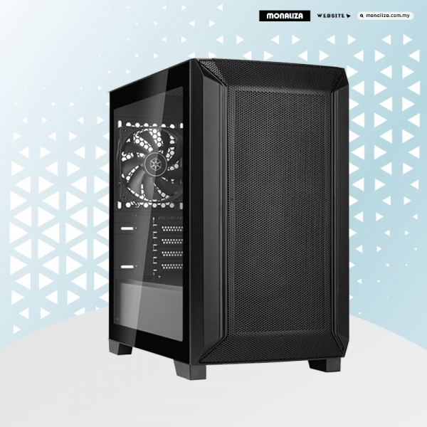 Silver Stone Fara 312 M-ATX Gaming Case - Black