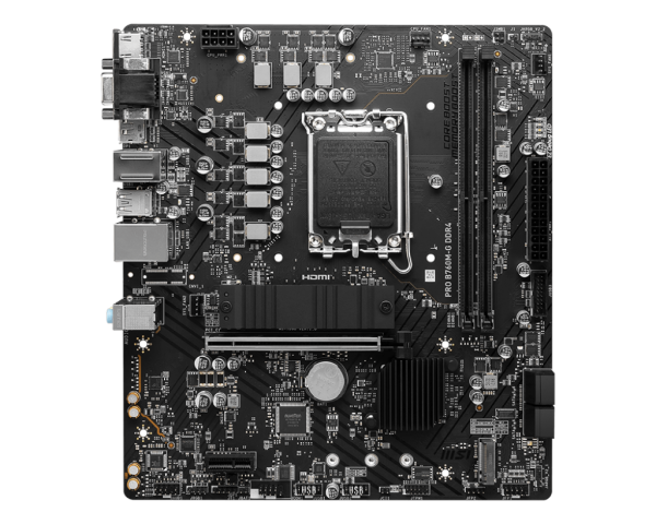 MSI PRO B760M-G DDR4 Intel LGA 1700 Motherboard - Image 2