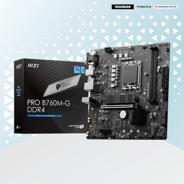 MSI PRO B760M-G DDR4 Intel LGA 1700 Motherboard