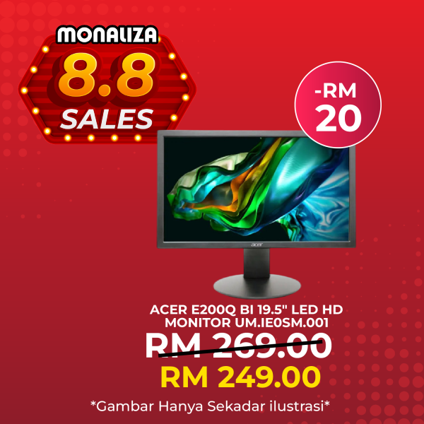 Acer E200Q BI 19.5" LED HD Monitor