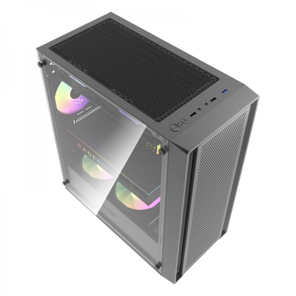DarkFlash DK353 Mini MATX Mesh Gaming Casing - Black - Image 6
