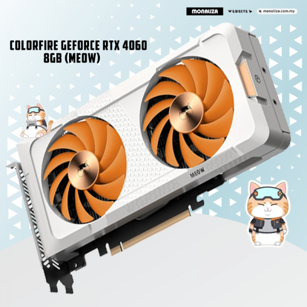 Colorfire GeForce Graphic Card RTX 4060 MEOW-ORG 8GB-V