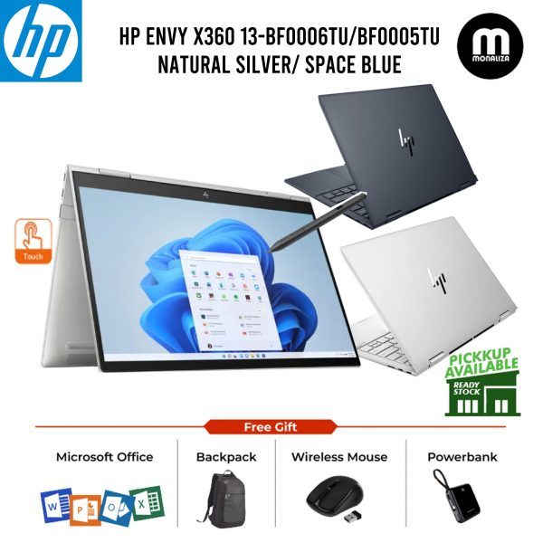 HP ENVY X360 13-BF0005TU SPACE BLUE/ BF0006TU NATURAL SILVER