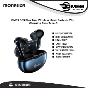 DMES DE3 Plus True Wireless Music Earbuds With Charging Case Type-C