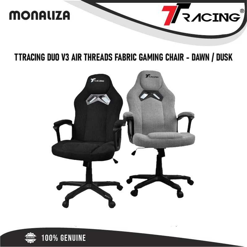 TTracing Duo V3 Air Threads Fabric Gaming Chair Dawn Dusk Monaliza