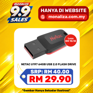 [ PROMOSI 9.9 ] Netac USB Flash Drive U197 - 16GB / 32GB / 64GB