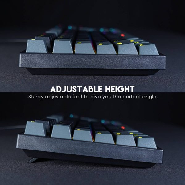 Fantech Atom MK876 TKL Mechanical Gaming Keyboard Gray- Blue Switch - Image 8